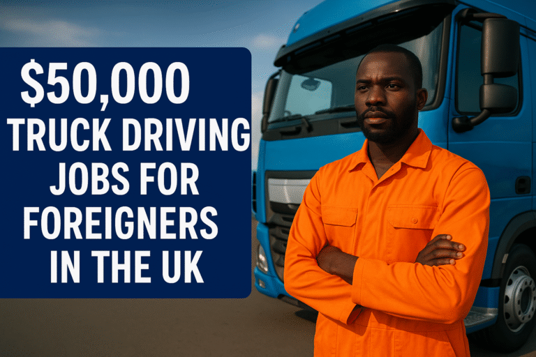 $50,000 Truck Driving Jobs for Foreigners in the UK – Submit Your Application Now
