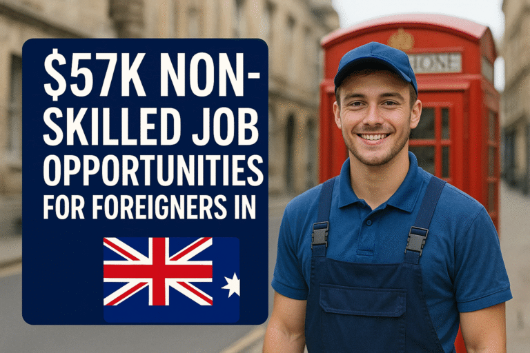 $57k Non-Skilled Job Opportunities for Foreigners in UK – Apply Now