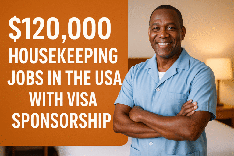 $120,000 Housekeeping Jobs in the USA with Visa Sponsorship – Apply Now