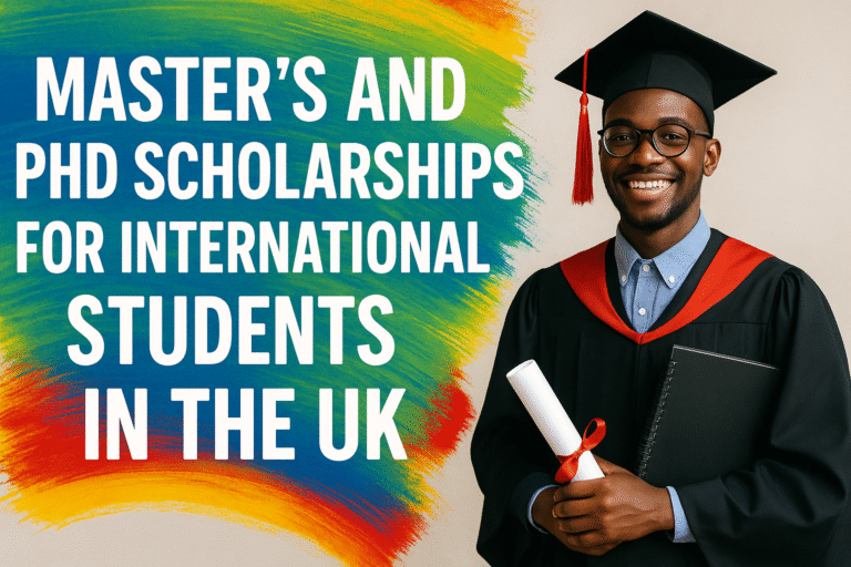 Master’s and PhD Scholarships for International Students in the UK – Submit Application Now