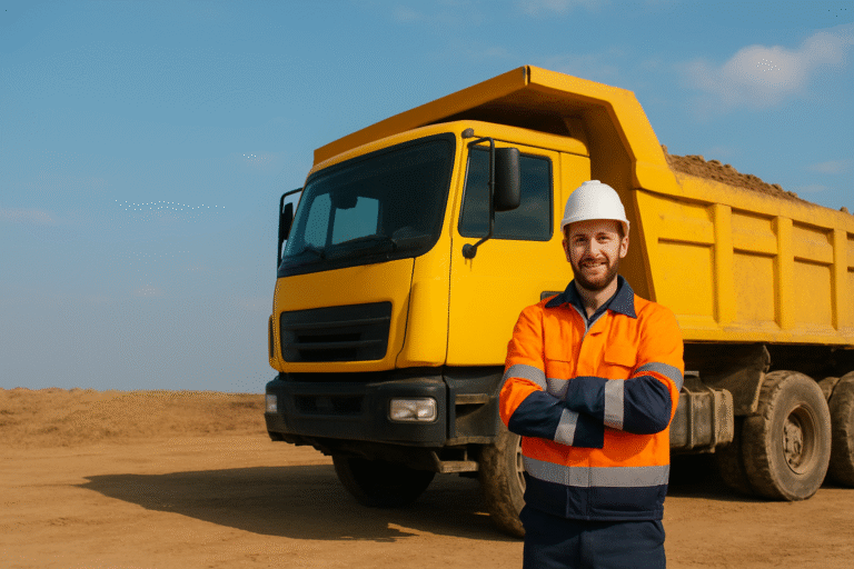 High-Paying Dump Truck Driver Jobs in the UK (£90k) with Visa Sponsorship